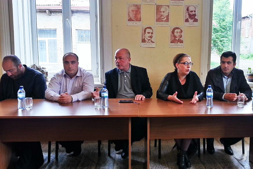 Meeting at Armenian Youth Center of Akhaltsikhe ahead of elections